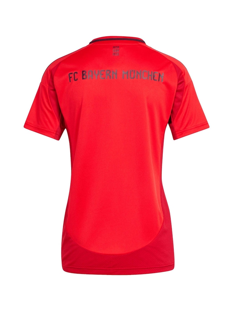 adidas Red Womens FC Bayern Home Shirt 2024-25 - Image 2 of 3