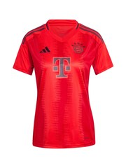 adidas Red Womens FC Bayern Home Shirt 2024-25 - Image 3 of 3
