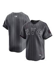 Nike Grey Mens New York Mets MLB Limited City Connect Jersey - Image 1 of 3