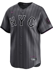 Nike Grey Mens New York Mets MLB Limited City Connect Jersey - Image 2 of 3