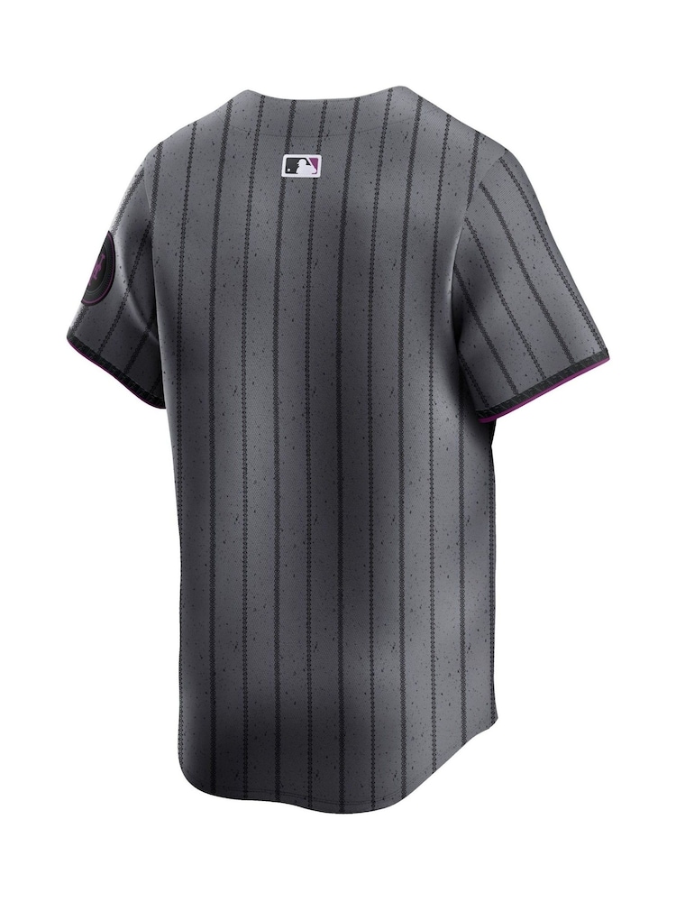 Nike Grey Mens New York Mets MLB Limited City Connect Jersey - Image 3 of 3