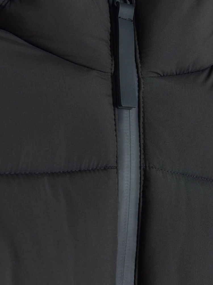 River Island Black Quilted Hooded Coat - Image 6 of 6