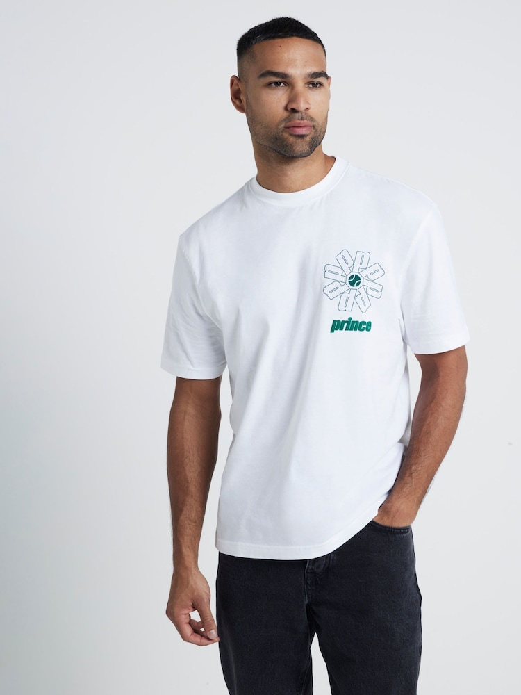 River Island Cream Regular Fit License 100% Cotton T-Shirt - Image 4 of 4