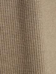 River Island Natural Waffle Quarter Zip Jumper - Image 6 of 6