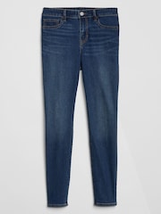 Gap Blue Mid Rise Ankle Length Favourite Jeggings - Image 3 of 5