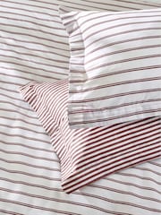 Yard Fired Brick Bramham Stripe 100% Cotton Duvet Set - Image 3 of 3