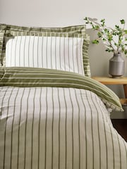 Yard Moss Helmsley Stripe 100% Cotton Duvet Set - Image 2 of 3