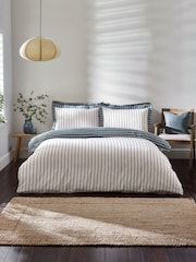 Yard Dusk Helmsley Stripe 100% Cotton Duvet Set - Image 1 of 4