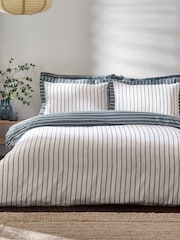 Yard Dusk Helmsley Stripe 100% Cotton Duvet Set - Image 2 of 4