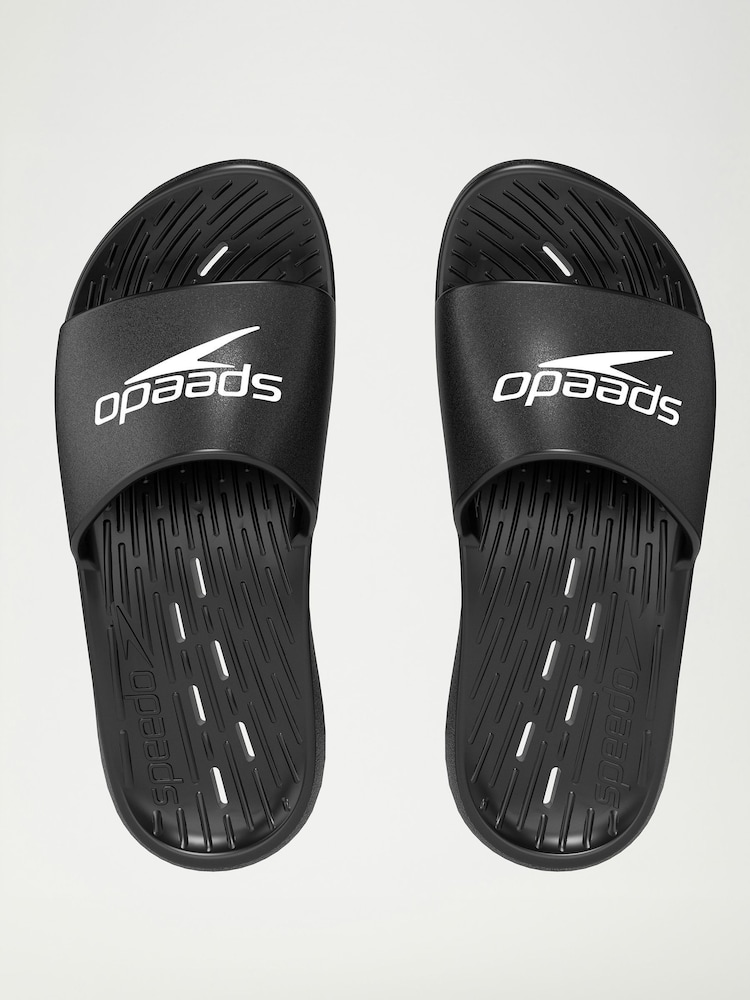 Speedo Black Sliders - Image 1 of 2