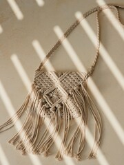 Sosandar White Macrame Crossbody Bag With Removable Strap - Image 2 of 4