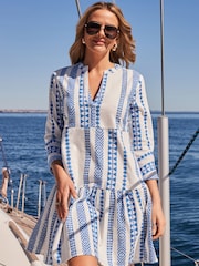 Sosandar White Print Smock Dress - Image 5 of 5