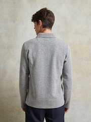Ten Paces Grey Herringbone Polo Shirt - Image 4 of 7
