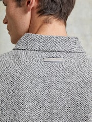 Ten Paces Grey Herringbone Polo Shirt - Image 6 of 7