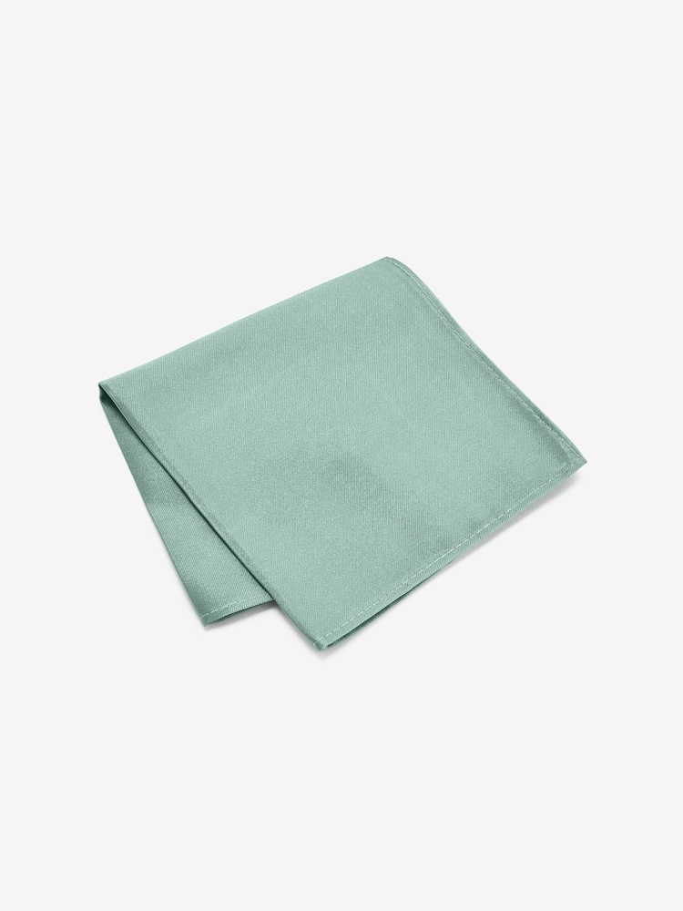 vert - Standard - Cravate de soie et ensemble de place de poche - Image 5 of 6
