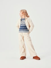 Name It White Corduroy Wide Leg Trousers - Image 1 of 4