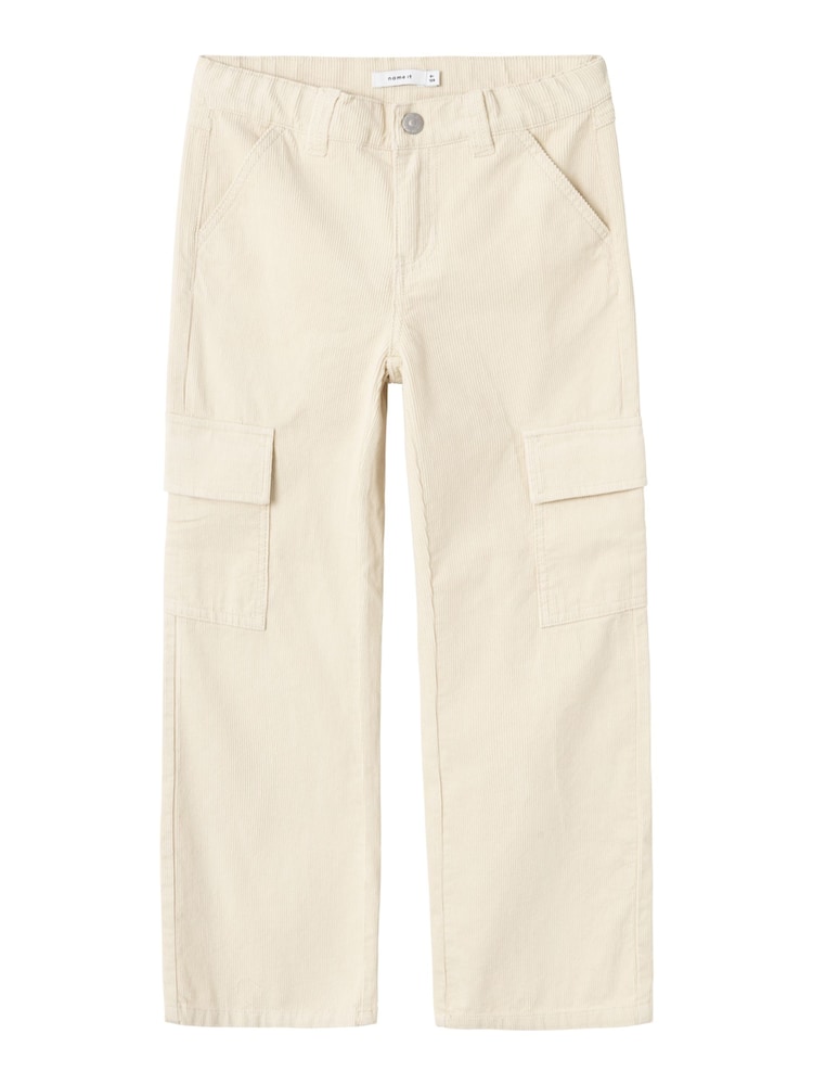 Name It White Corduroy Wide Leg Trousers - Image 2 of 4