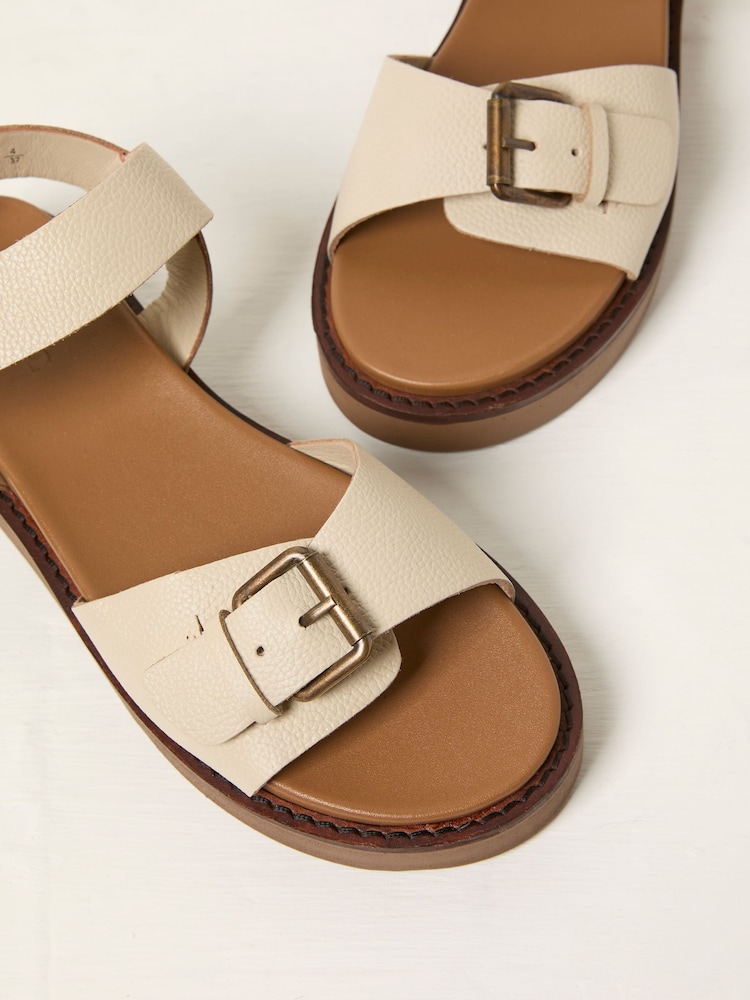 FatFace Ambie Ivory Buckle Sandal - Image 2 of 3