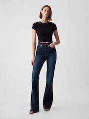 Gap Blue High Waisted 70s Flare Jeans - Image 1 of 10