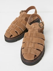 FatFace Elodie Tan Brown Fisherman Sandal - Image 3 of 4