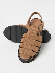 FatFace Elodie Tan Brown Fisherman Sandal - Image 4 of 4