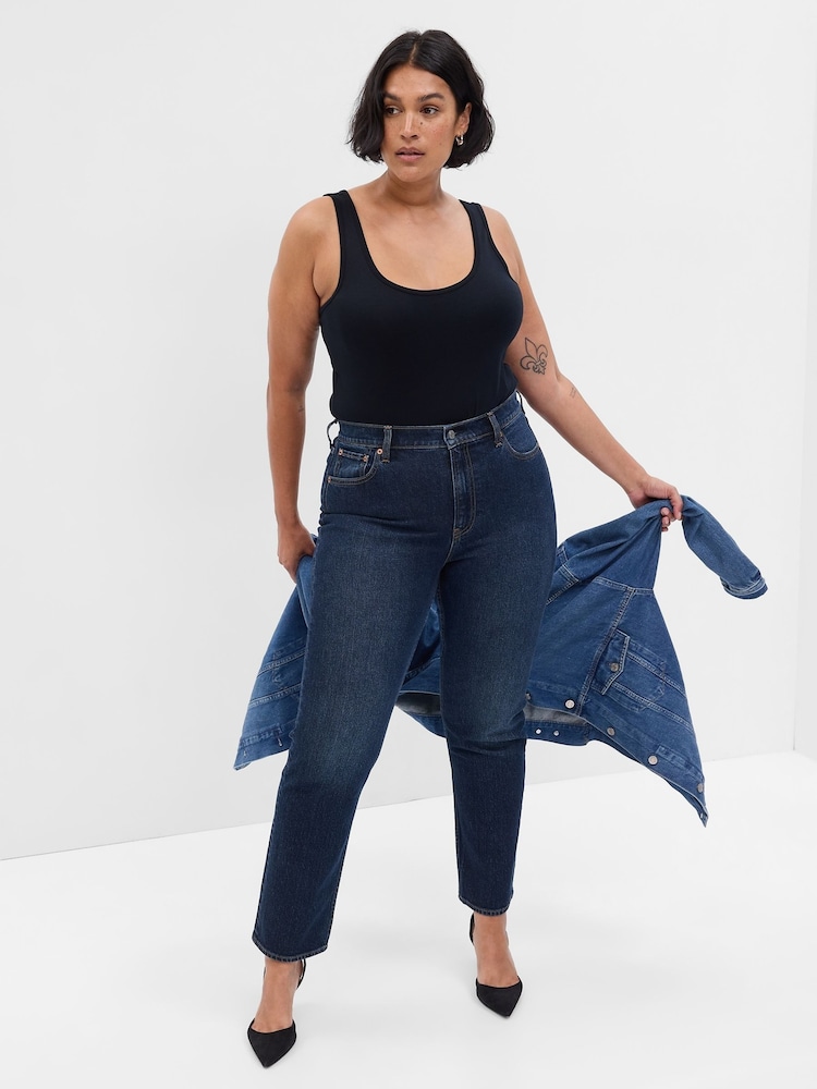 Blauw - Gap 90s straight jeans met hoge taille - Image 5 of 7