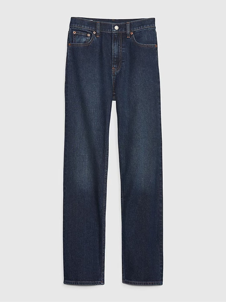Azul - Gap Alto Waisted 90s Straight Jeans - Imagen 7 de 7