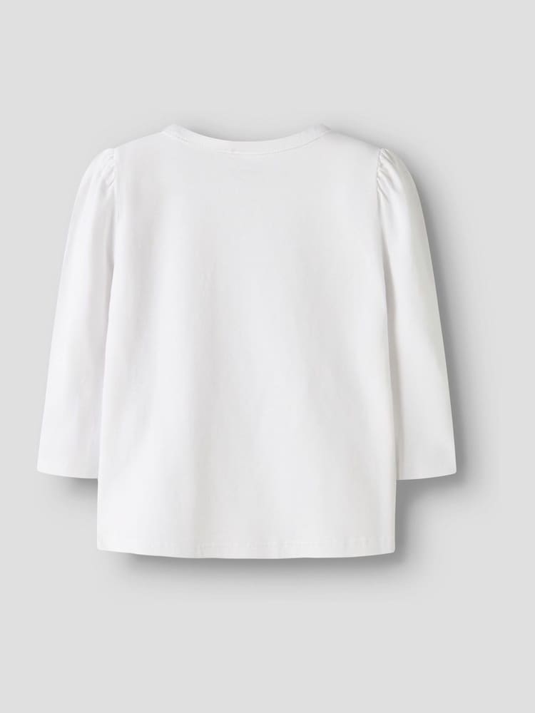 Name It White Stitch Floral Long Sleeve T-Shirt - Image 4 of 4 Name It White Stitch Floral Long Sleeve T-Shirt - Image 4 of 4