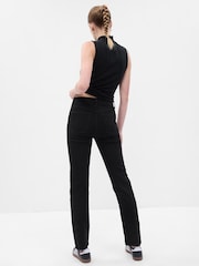 Gap Black High Waisted 90s Straight Jeans - Image 2 of 7