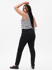 Gap Black High Waisted 90s Straight Jeans - Image 5 of 7