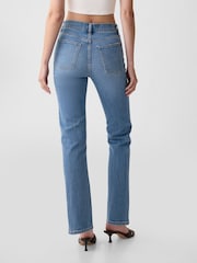 Gap Medium Wash Blue High Waisted 90s Straight Jeans - Image 3 of 5