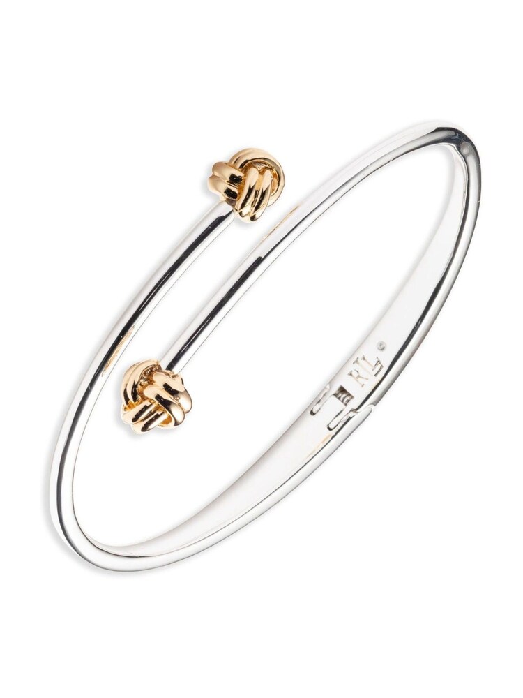 Lauren Ralph Lauren Gold Tone Knot Bypass Bangle Bracelet - Image 1 of 2