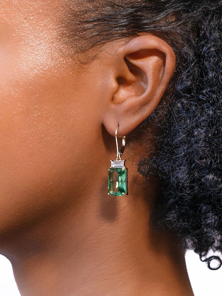 Lauren Ralph Lauren Gold Tone Stone Drop Pierced Earrings - Image 1 of 3