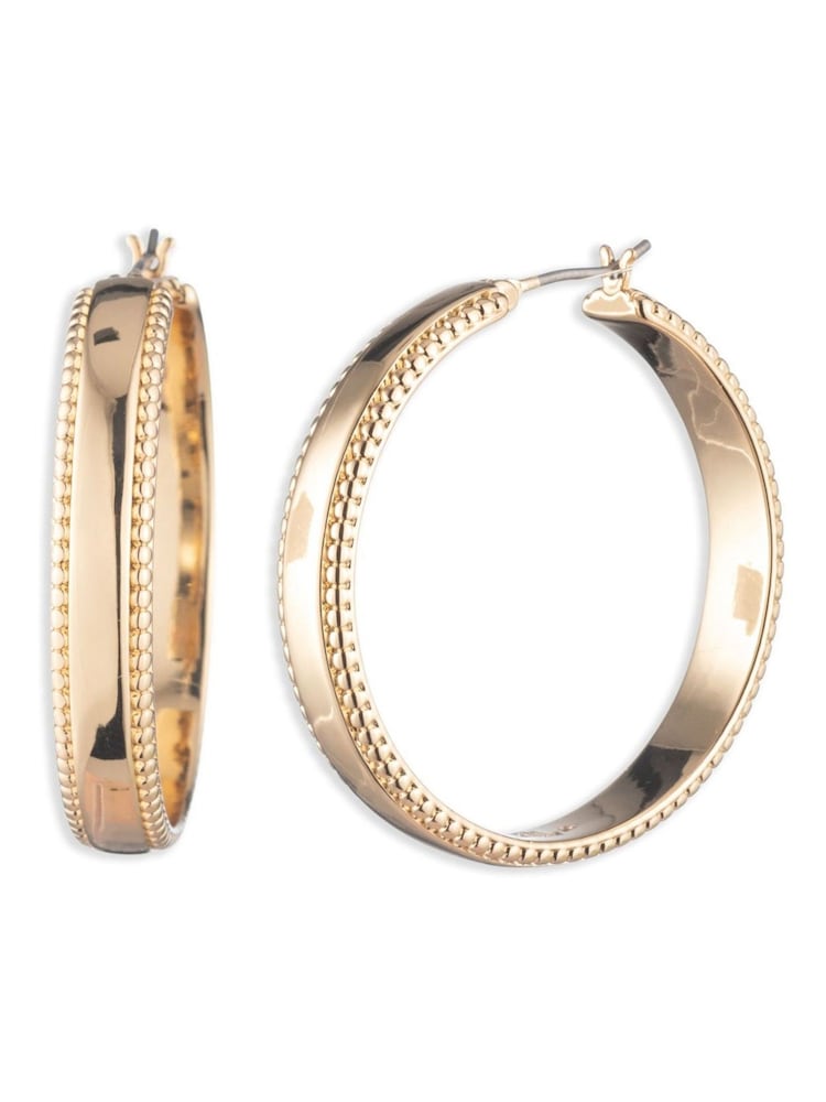 Lauren Ralph Lauren Gold Tone 35Mm Hoop Pierced Earrings - Image 2 of 3 Lauren Ralph Lauren Gold Tone 35Mm Hoop Pierced Earrings - Image 2 of 3