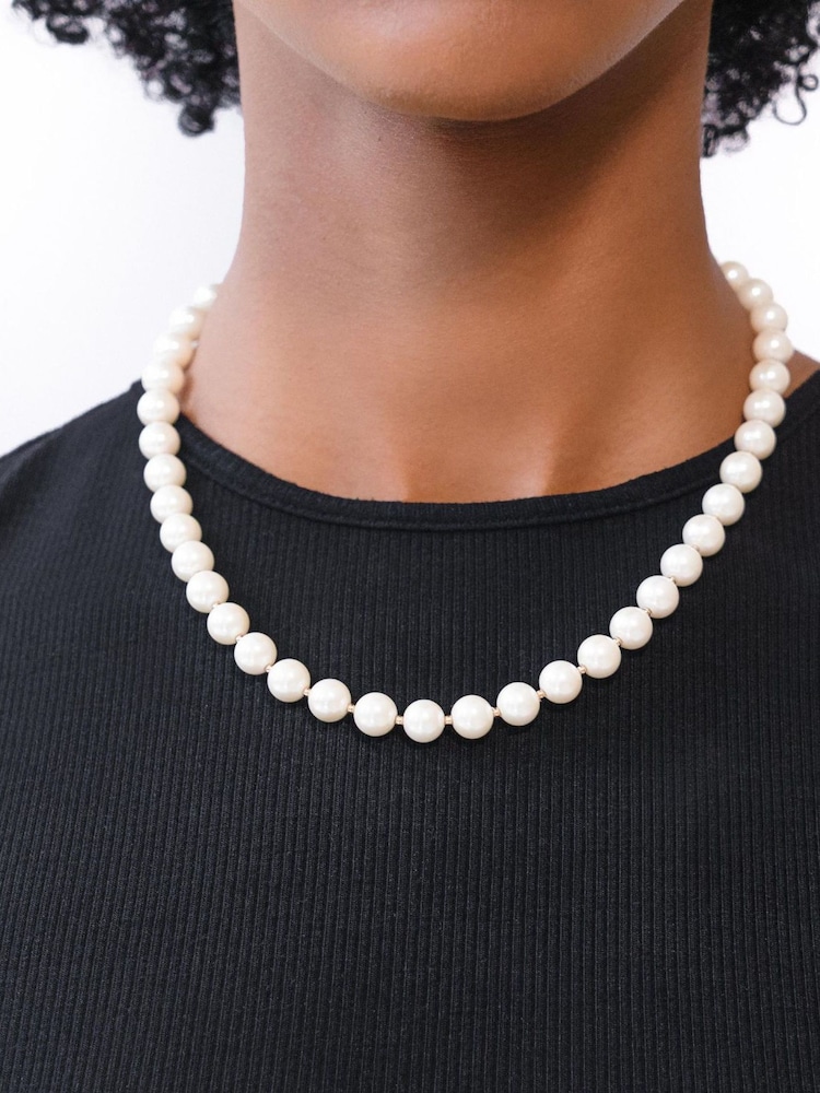 Lauren Ralph Lauren Gold Tone16In Pearl Collar Necklace - Image 1 of 3