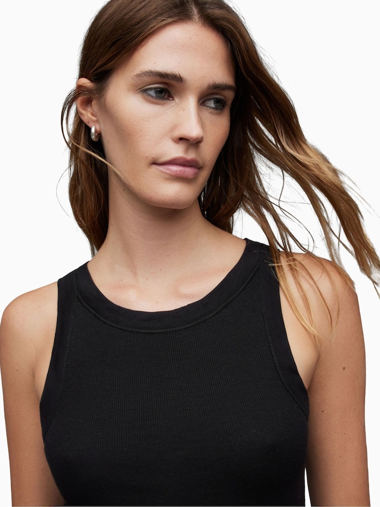 AllSaints Black Rina Tank Top - Image 3 of 5