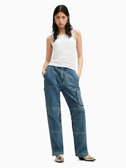 AllSaints White Rina Tank Top - Image 2 of 5