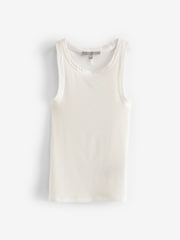 AllSaints White Rina Tank Top - Image 5 of 5