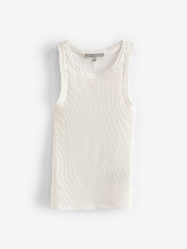 AllSaints White Rina Tank Top - Image 5 of 5