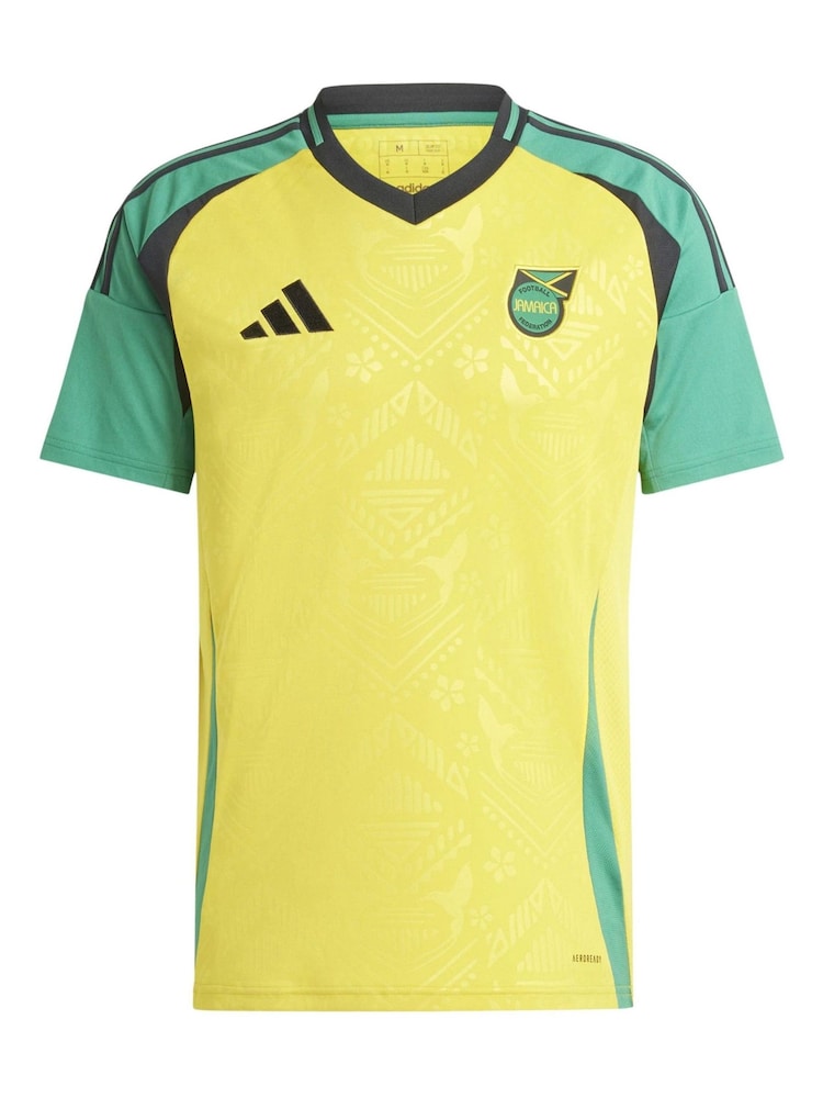 adidas Yellow Jamaica Home Shirt 2024-25 - Image 2 of 3