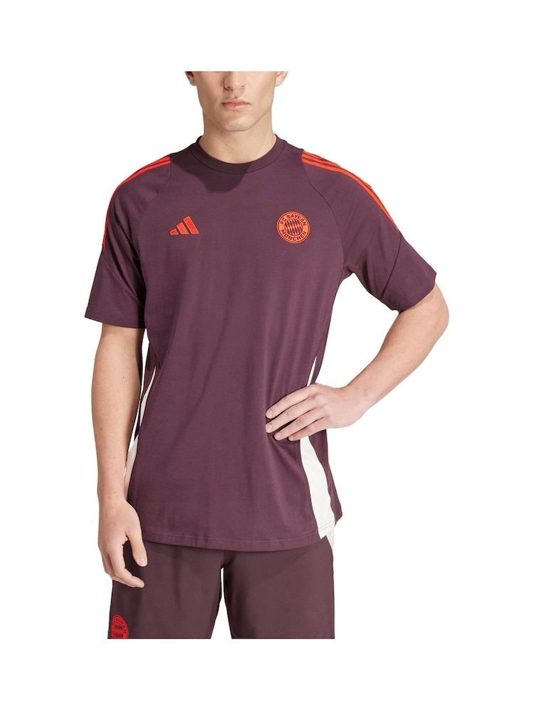 adidas Red 100% Cotton FC Bayern Training T-Shirt - Image 1 of 1