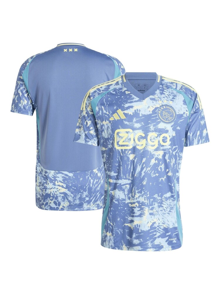 adidas Blue Ajax Away Shirt 2024-25 - Image 1 of 3 adidas Blue Ajax Away Shirt 2024-25 - Image 1 of 3