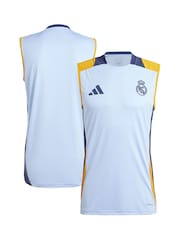 adidas Blue Real Madrid Training Sleeveless Jersey - Image 1 of 3