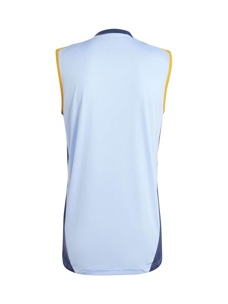 adidas Blue Real Madrid Training Sleeveless Jersey - Image 3 of 3