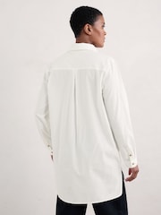 Seasalt Cornwall White Sea Lane Longline Shirt - Image 2 of 5