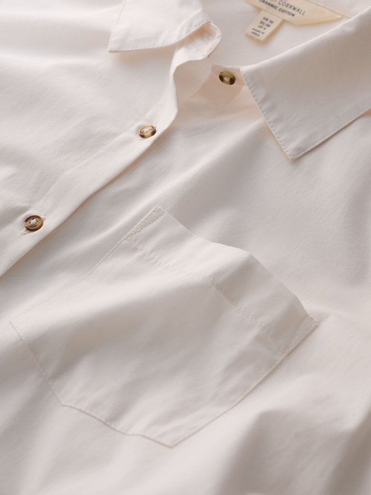 Seasalt Cornwall White Sea Lane Longline Shirt - Image 5 of 5