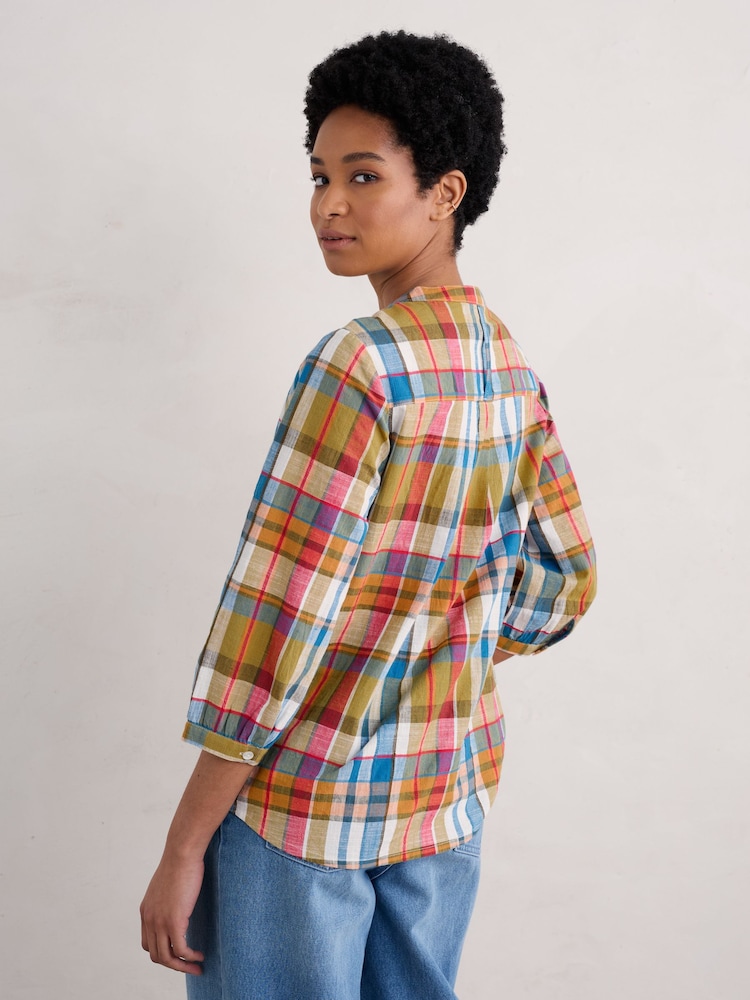 Seasalt Cornwall Black Rose Garden Yarn Dyed Shirt - Image 2 of 5