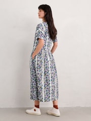 Seasalt Cornwall White Brouse Organic Cotton Dress - Image 2 of 5
