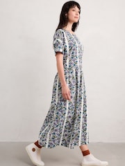 Seasalt Cornwall White Brouse Organic Cotton Dress - Image 3 of 5
