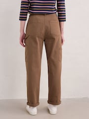 Seasalt Cornwall Brown Cliff Picnic Trousers - Image 2 of 5